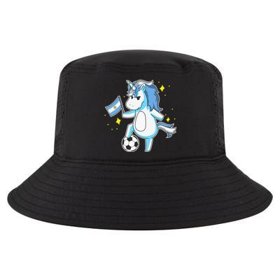 Soccer Unicorn Argentina Jersey Shirt Argentinian Football Cool Comfort Performance Bucket Hat