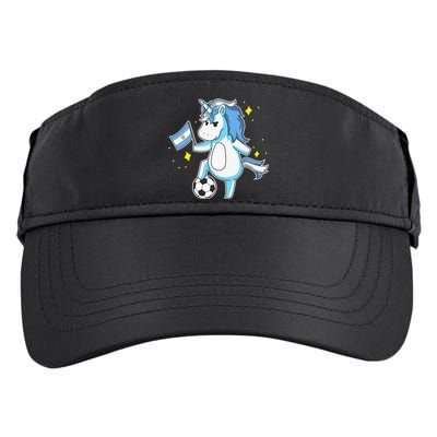 Soccer Unicorn Argentina Jersey Shirt Argentinian Football Adult Drive Performance Visor