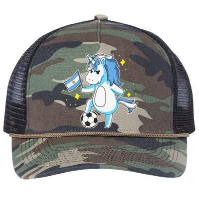 Soccer Unicorn Argentina Jersey Shirt Argentinian Football Retro Rope Trucker Hat Cap