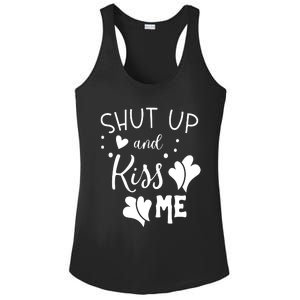 Shut Up And Kiss Me Ladies PosiCharge Competitor Racerback Tank