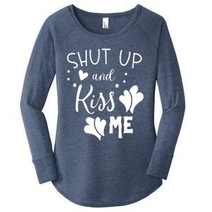 Shut Up And Kiss Me Women's Perfect Tri Tunic Long Sleeve Shirt