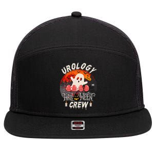 Spooky Urology Boo Crew Urology Nurse Halloween Matching Gift 7 Panel Mesh Trucker Snapback Hat