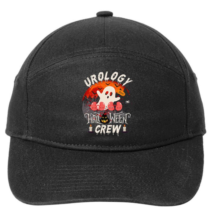 Spooky Urology Boo Crew Urology Nurse Halloween Matching Gift 7-Panel Snapback Hat