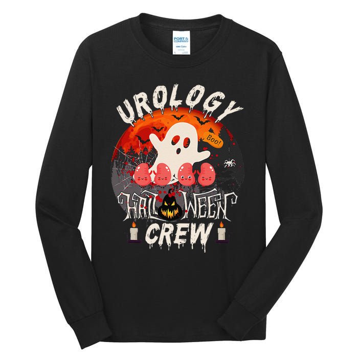 Spooky Urology Boo Crew Urology Nurse Halloween Matching Gift Tall Long Sleeve T-Shirt