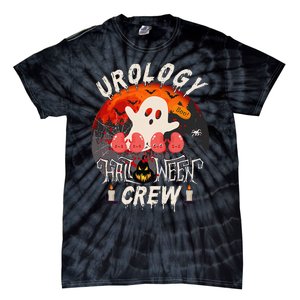 Spooky Urology Boo Crew Urology Nurse Halloween Matching Gift Tie-Dye T-Shirt