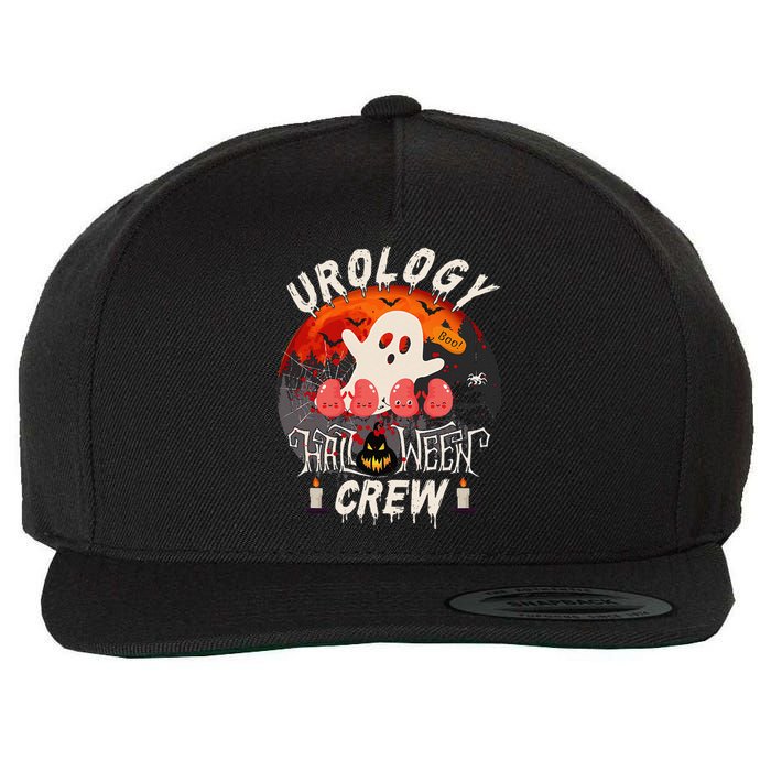 Spooky Urology Boo Crew Urology Nurse Halloween Matching Gift Wool Snapback Cap