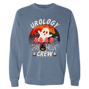 Spooky Urology Boo Crew Urology Nurse Halloween Matching Gift Garment-Dyed Sweatshirt