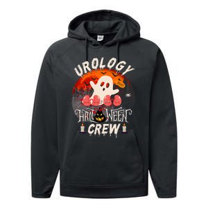 Spooky Urology Boo Crew Urology Nurse Halloween Matching Performance Fleece Hoodie