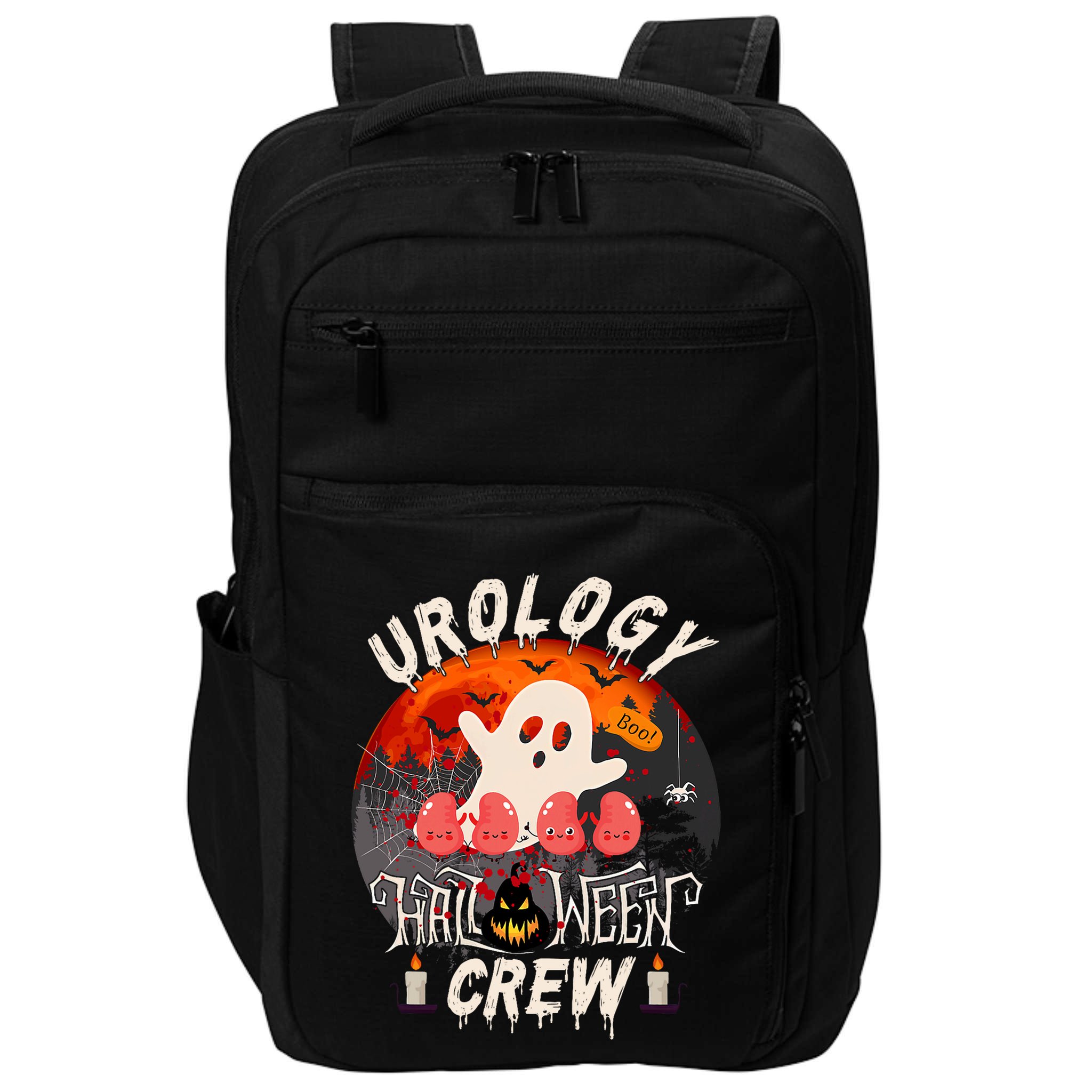Spooky Urology Boo Crew Urology Nurse Halloween Matching Impact Tech Backpack