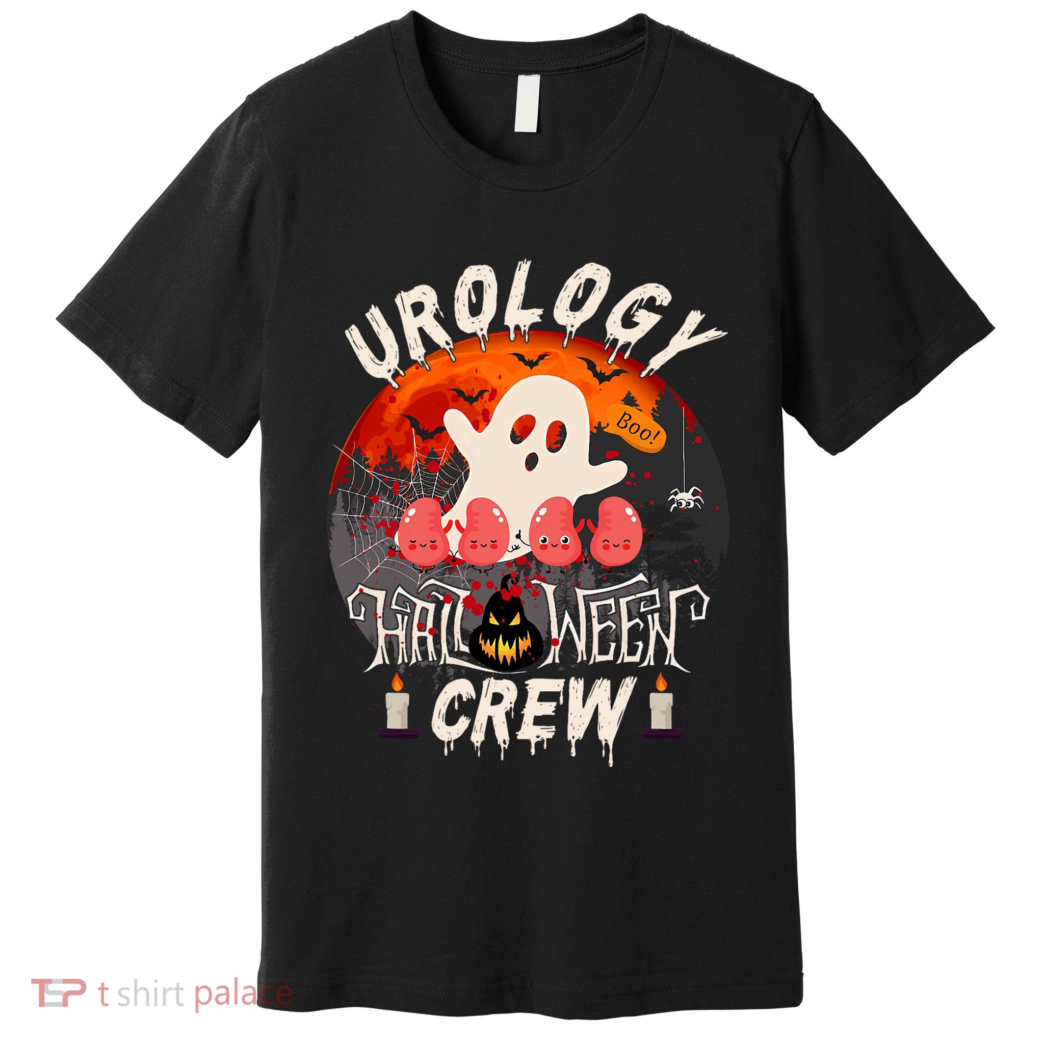 Spooky Urology Boo Crew Urology Nurse Halloween Matching Premium T-Shirt