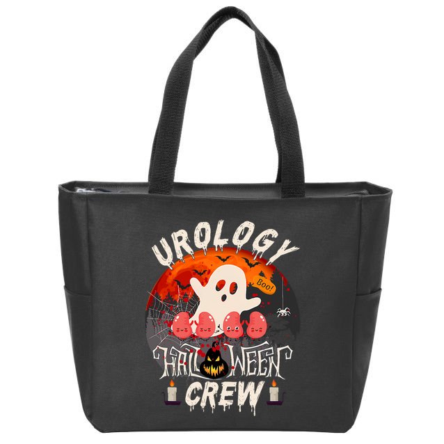 Spooky Urology Boo Crew Urology Nurse Halloween Matching Zip Tote Bag