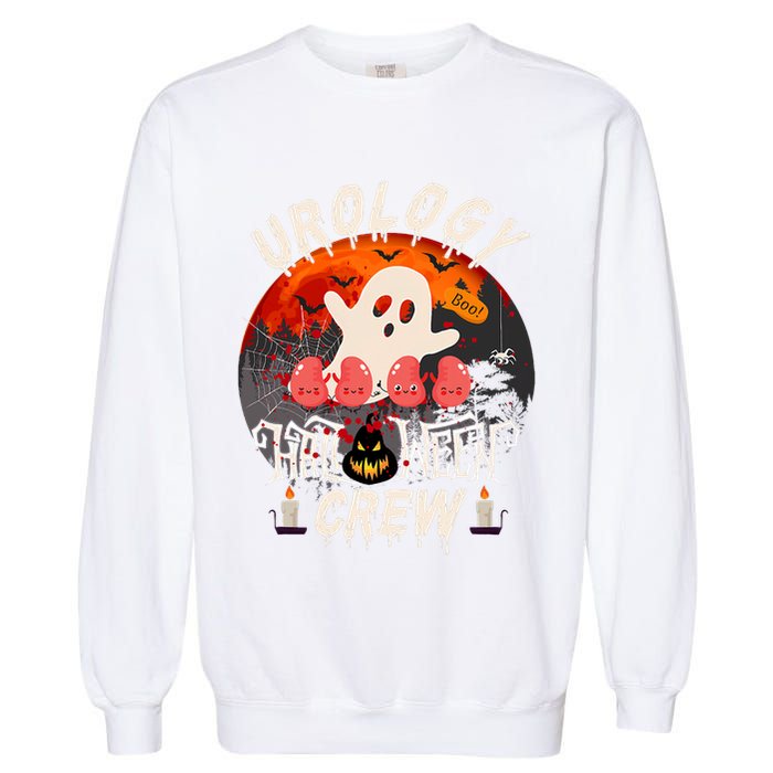 Spooky Urology Boo Crew Urology Nurse Halloween Matching Garment-Dyed Sweatshirt