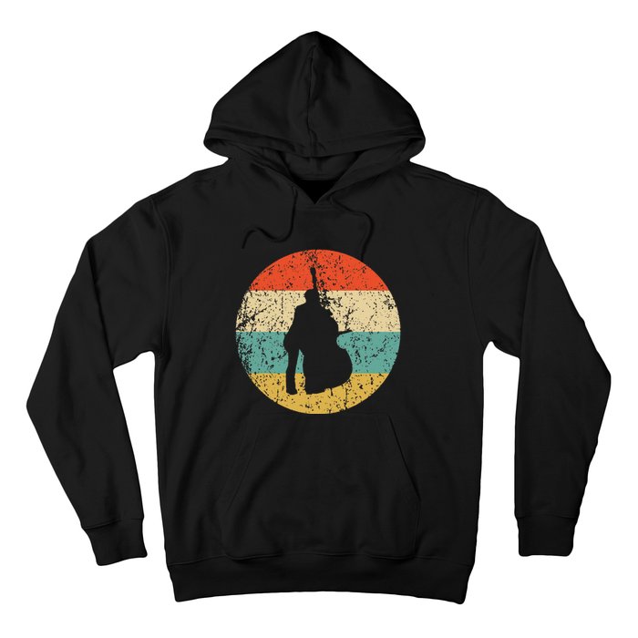 Stand Up Bass Vintage Retro Music Hoodie