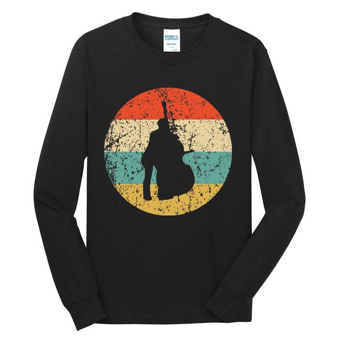 Stand Up Bass Vintage Retro Music Tall Long Sleeve T-Shirt