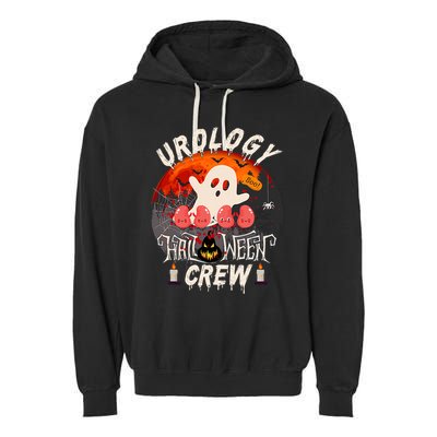 Spooky Urology Boo Crew Urology Nurse Halloween Matching Garment-Dyed Fleece Hoodie