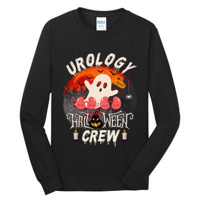 Spooky Urology Boo Crew Urology Nurse Halloween Matching Tall Long Sleeve T-Shirt