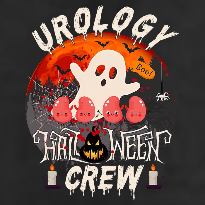 Spooky Urology Boo Crew Urology Nurse Halloween Matching Large Microfiber Waffle Golf Towel