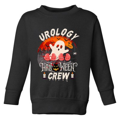 Spooky Urology Boo Crew Urology Nurse Halloween Matching Toddler Sweatshirt