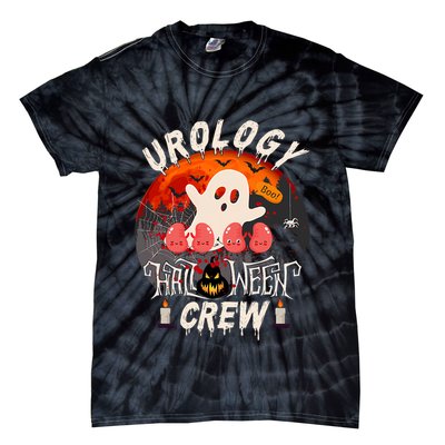 Spooky Urology Boo Crew Urology Nurse Halloween Matching Tie-Dye T-Shirt