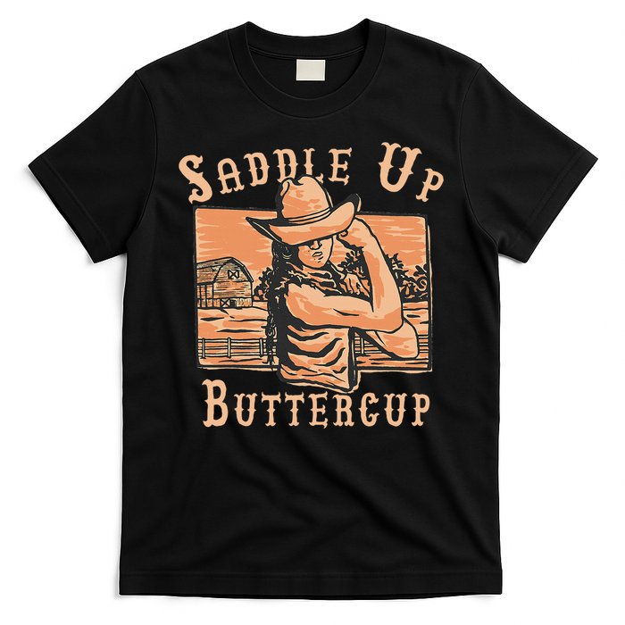 Saddle Up Buttercup Rodeo Girl Cowgirl Cowboy T-Shirt