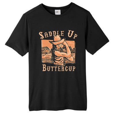 Saddle Up Buttercup Rodeo Girl Cowgirl Cowboy Tall Fusion ChromaSoft Performance T-Shirt