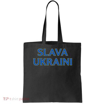 Slava Ukraini  Bold Ukrainian Colors Support Ukraine Bag