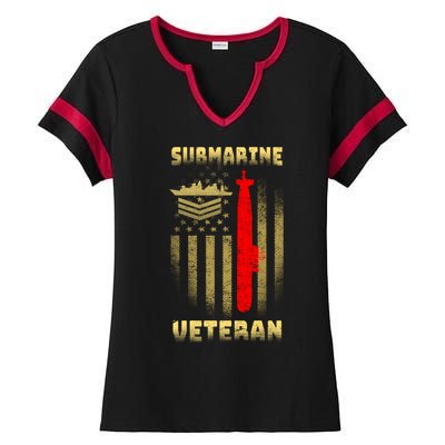 Submarine Veteran Ladies Halftime Notch Neck Tee