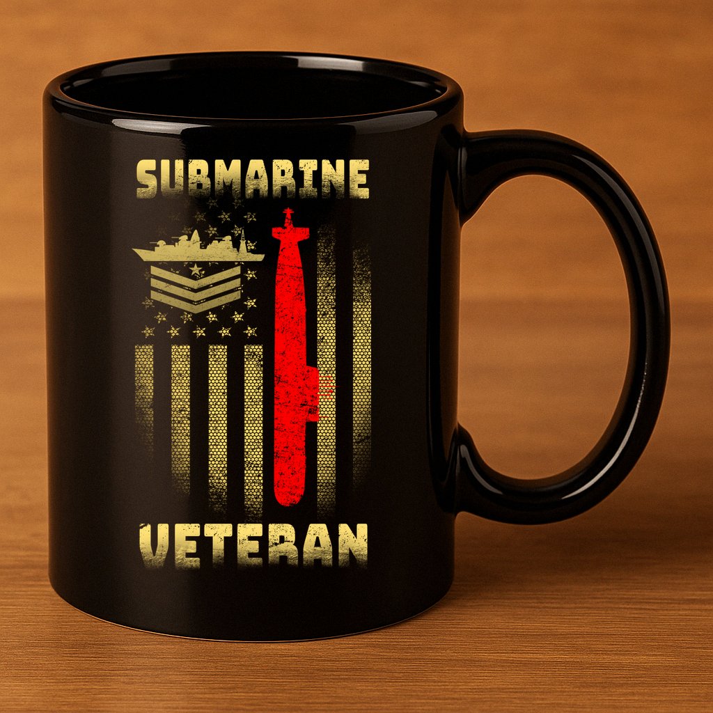 Submarine Veteran 11oz C Handle Ceramic Mug