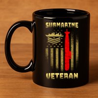 Submarine Veteran 11oz C Handle Ceramic Mug