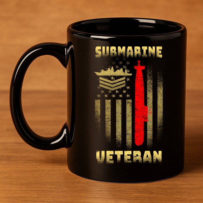Submarine Veteran 11oz C Handle Ceramic Mug