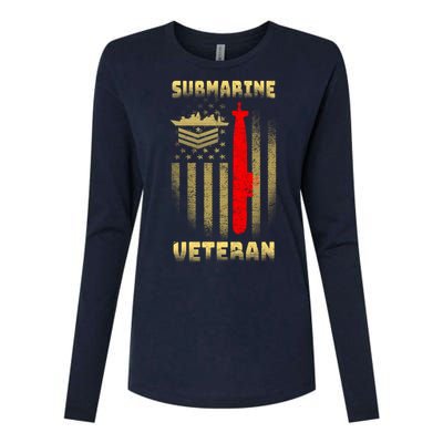 Submarine Veteran Womens Cotton Relaxed Long Sleeve T-Shirt