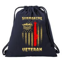 Submarine Veteran Drawstring Bag