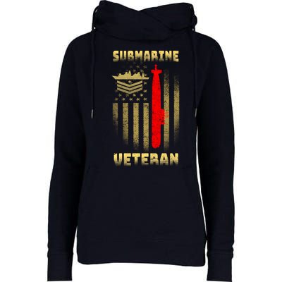 Submarine Veteran Womens Funnel Neck Pullover Hood