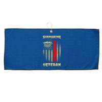 Submarine Veteran Large Microfiber Waffle Golf Towel