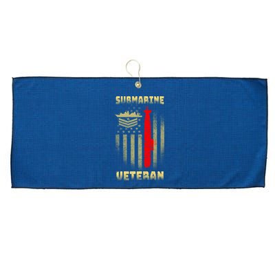 Submarine Veteran Large Microfiber Waffle Golf Towel