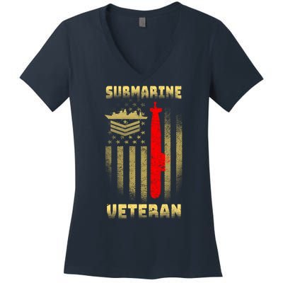 Submarine Veteran Women's V-Neck T-Shirt