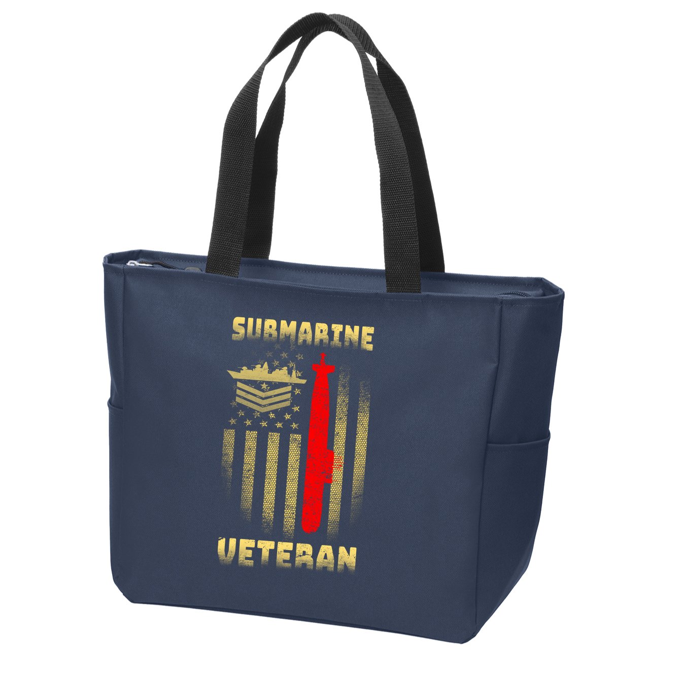 Submarine Veteran Zip Tote Bag