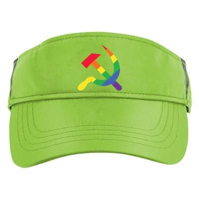 Soviet Union Communist Flag Hammer And Sickle Lgbtq Rainbow Gift Adult Drive Performance Visor