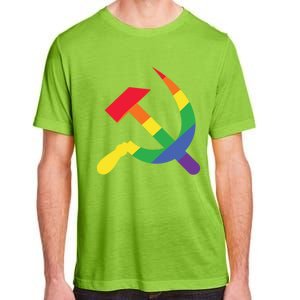 Soviet Union Communist Flag Hammer And Sickle Lgbtq Rainbow Gift Adult ChromaSoft Performance T-Shirt