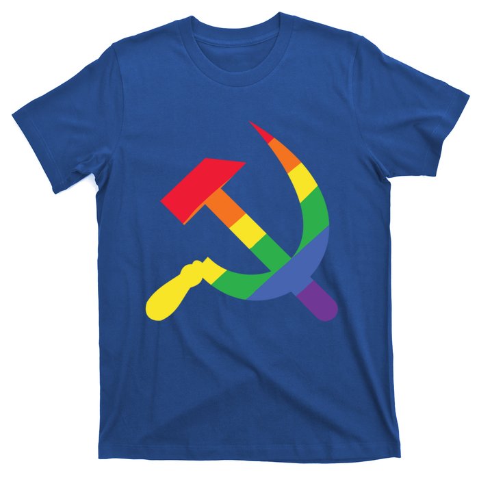 Soviet Union Communist Flag Hammer And Sickle Lgbtq Rainbow Gift T-Shirt