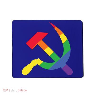 Soviet Union Communist Flag Hammer And Sickle Lgbtq Rainbow Gift Mousepad