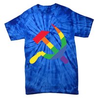 Soviet Union Communist Flag Hammer And Sickle Lgbtq Rainbow Gift Tie-Dye T-Shirt