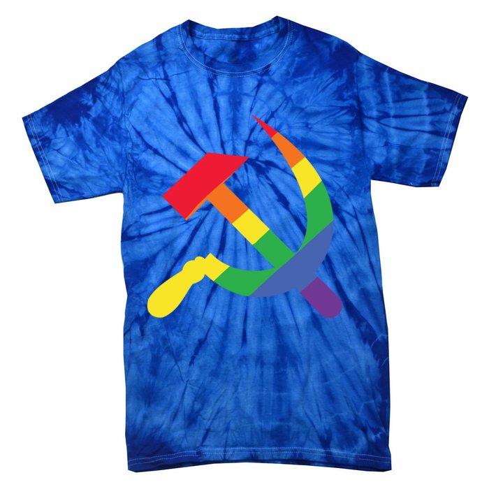 Soviet Union Communist Flag Hammer And Sickle Lgbtq Rainbow Gift Tie-Dye T-Shirt