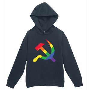 Soviet Union Communist Flag Hammer And Sickle Lgbtq Rainbow Gift Urban Pullover Hoodie