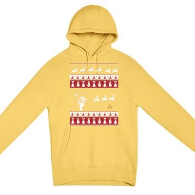 Singing Ugly Christmas Xmas Gift Premium Pullover Hoodie