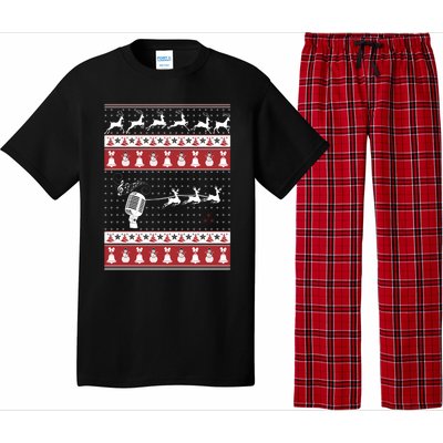 Singing Ugly Christmas Xmas Gift Pajama Set