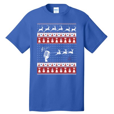 Singing Ugly Christmas Xmas Gift Tall T-Shirt