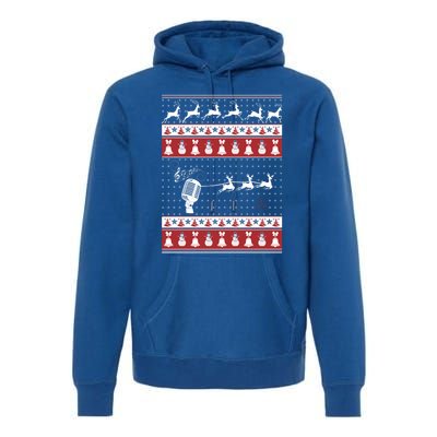 Singing Ugly Christmas Xmas Gift Premium Hoodie