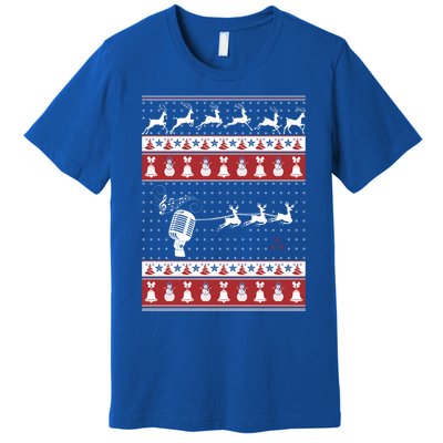 Singing Ugly Christmas Xmas Gift Premium T-Shirt