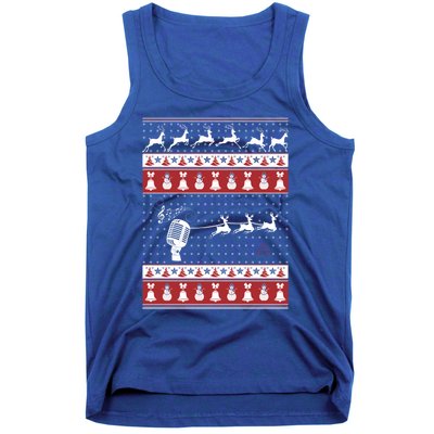 Singing Ugly Christmas Xmas Gift Tank Top